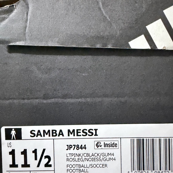 Size 11.5 - Lionel Messi x adidas Samba Inter Miami CF - Debossed Home Kit - Picture 4 of 4